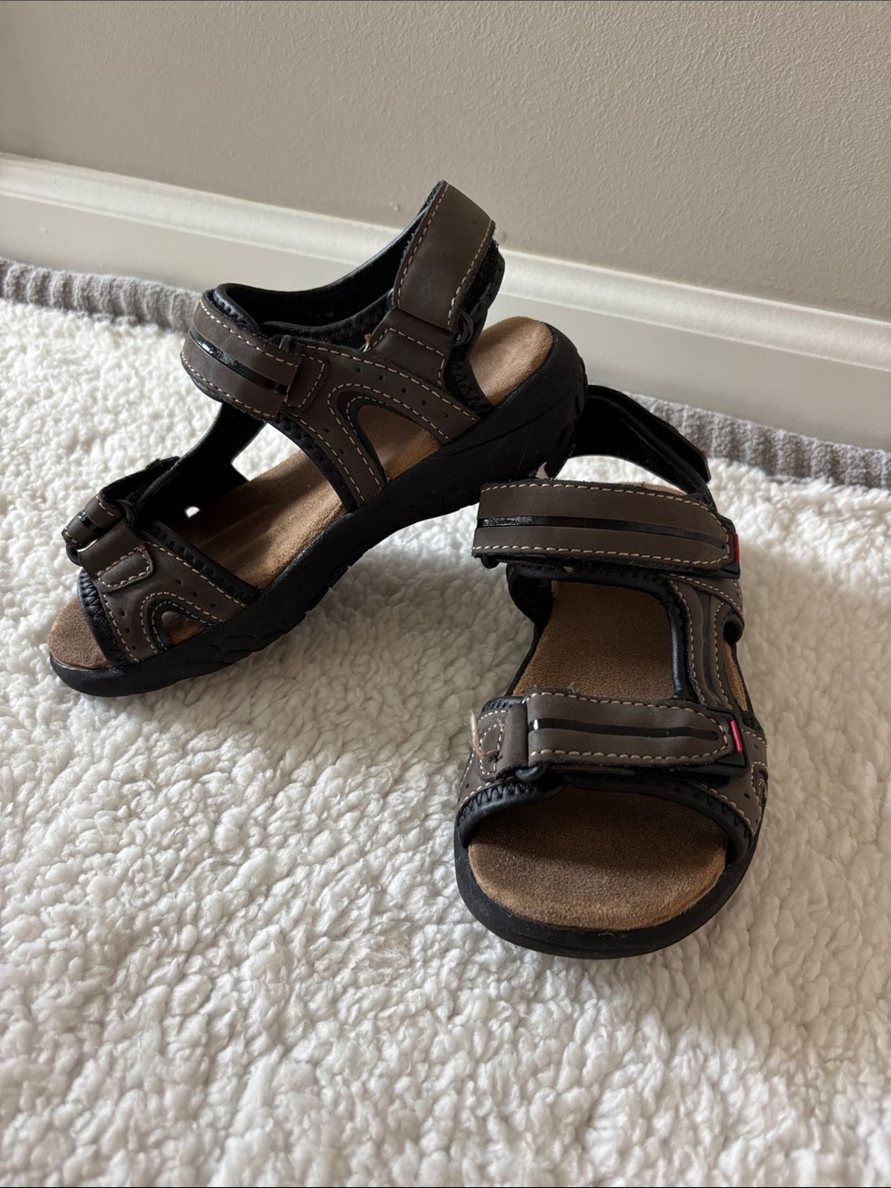 Thereabouts Kids Adjustable Brown Sport Sandals
